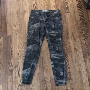 New York Rewash brand camo jeans for women